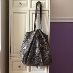 Michael Kors snakeskin shoulder bag